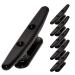 MX Boat Cleats Black Marine Dock Cleat Kayak Cleats Canoe Mooring Deck Mount Pack of 6