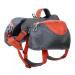 MiOYOOW Camping Dog Backpack Reflective Dog Harness Saddle Bag Multifunctional Breathable Dog Backpack with 2 Side Pockets for Hiking Camping for Small Medium Extra Large Dogs M orange
