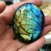 Healing Aura Crystal. Natural Blue Genuine Labrador Moonstone Original Labrador Moonstone (Size : 90-95g)