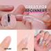 Makartt Poly Nail Extension Gel Kit with LED Lamp - Clear Pink Acrylic Set with Slip Solution and Dual Forms - All-in-One Starter Kit P-29 - Buy Online on GoSupps.com