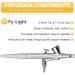 Fy-Light Airbrush Kit with Compressor for Makeup, Tattoos, and Cake Decorating - Black - Buy Online on GoSupps.com