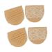 FOMIYES 2 Pair Half Insole Crystal Sphere Mini Stand of Foot Cushions Metatarsal Foot Pad Foot Cushions for High Heels Forefoot Pads Shoe Massage Cross High Heel Pads Invisible Miss Khaki 9.50X8.20X0.35CM