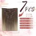 Easyouth Brown to Blonde Balayage Real Hair Clip in Extensions | Human Hair Double Weft 18 Inch 120g | 7Pcs 2-7Pcs Clip #8/60 - Buy Online on GoSupps.com