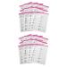 Beavorty 24 Sheets coloring exercise book Nail Shape Templates Nail Art Practice Tool Manicure Training Tools nail art practice book Cards for Nail Art Paper pattern white practice supplies