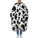 Buy Professional Haircut Cape | Blue Elephants & Cow Print Hairdressing Apron Adjustable Snap Closure - Buy Online on GoSupps.com