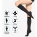 Buy Medical Compression Stockings 20-30 mmHg for Men & Women - Class 2 Support for Varicose Veins & Edema | Closed Toe - Black & Beige - Fast International Shipping - Buy Online on GoSupps.com