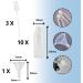 Zoe Tekway 10-Pack Transparent 100ml Travel Bottles Set - Empty Hand Luggage Containers with Flip Cap Nozzles & Funnel for Easy Filling - Buy Online on GoSupps.com