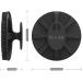 Silicone Body Scrubber Shower Bath Brush - Hygienic & Long Lasting for Gentle Exfoliation - 1 Pack, Black - Buy Online on GoSupps.com