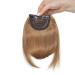 Buy SEGO Clip-in Pony Hairpiece Extensions - Realistic Coffee Brown Fringe Bangs | International Shipping Available - Buy Online on GoSupps.com