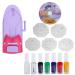 ANGGREK Nail Art Pattern Printer Professional Nail Art DIY Pattern Portable Manicure Stamp Plate Drawing Printing Enamel Kit for Nail Design