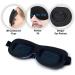 3D Contoured Sleep Mask - Ultra Lightweight & Comfortable Perfect for Eyelash Extensions Velcro Closure Deep Orbit Design | International Shipping Available - Buy Online on GoSupps.com