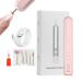 Bvizyelck Electric Nail File for Acrylic Nails - Electric Nail File Set | Compact Portable Design Electric Filer Hand Foot Care Tool for Nail Grind Trim Polish Sakura Pink English Version