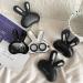 Rufevee Contact Lens Case Case Rabbit Contact Lenses Case Portable Contact Lenses Box Glasses Case Holder Container All Black
