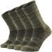 ONKE Merino Wool Cushion Crew Socks for Men Casual Outdoor Hiker Hiking with Moisture Control Light Breathable Performance Green 10-13