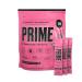 PRIME HYDRATION + Sticks Fraise Past que | B tonnets de poudre d'hydratation portion unique | Poudre d' lectrolyte en d placement | Faible teneur en sucre | Sans caf ine | V g talien | 16 b tonnets Past que fraise 5.76 Ounce (Pack of 16)