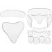 18 Pieces Reusable Facial Chest Neck Silicone Pad Set 16 Pieces Forehead Wrinkle Patches Eye Wrinkle Patches Wrinkles Around Mouth and Upper Lip 1 Silicone Chest Pads 1 Silicone Care Neck Pad