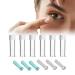 Contact lenses Help for insertion contact lens cleaner silicone contact lenses remover 6 -piece contact lens in remote with storage case etui for contact lenses hard for home travel (green white)
