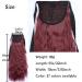 iLUU Ponytail tie clip in hair extensions hairpiece binding ponytail extension 22 inches 90 g 4A # chocolate brown long corn ponytail binding synthetic hair - Buy Online on GoSupps.com