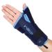 Willcom thumb wrist rail with a metal rail stabilizer wrist support for relieving tendinitis arthritis carpal tunnel inflammation for men women (m right) m right hand - breathable version