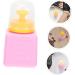 Healeved 1pc Squeeze Bottle Nail Pump Storage Bottle Refillable Nail Polish Bottle Nail Polish Press Bottle Manicure Bottle Nail Alcohol Shampoo Liquid Plastic Abs Water Pink 10x5.3cm Pink - Buy Online on GoSupps.com