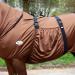 RL24 Eczema Ceiling for Horses | Light Brown | Protective Flying Sheet with Neck & Abdomen | Fine-Meshed Double Closure & Leg Cords | 115cm - Buy Online on GoSupps.com