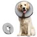 Supet Rewrise Dog leak protection for protective collar dogs soft collar dogs after op inflatable freak for dogs gray m: neck circumference: 22.9-33.0 cm gray