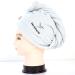 Ultra-Absorbent N-A Wrapped Hair Cap - Fast Drying Microfiber Towel for Curly & Thick Hair - Light Blue for Women - Buy Online on GoSupps.com