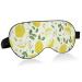 WELLDAY Sleep Mask Yellow Lemons Night Eye Shade Cover Soft Comfort Blindfold Blockout Light Adjustable Strap for Men Women