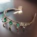 minkissy Vintage Crown Green Rhinestone Tiara with Comb Crystal Queen Headband for Wedding Pageant Prom Halloween Cosplay Party - Buy Online on GoSupps.com