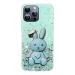 Miagon Rabbit Glitter Stand Case for iPhone 15 Pro Bling Transparent Soft TPU Protective Slim Shockproof Cover with Heart Bunny Holder Kickstand iPhone 15 Pro Green