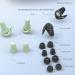YOXIER Ear Plugs Sleep Earplugs Silicone Ear Plugs for Sleeping Noise Cancelling Reusable Earplugs for Noise Reduction Effective Sound Isolation Creates a Quiet Environment for Sleeping Study Work Co A Green - Buy Online on GoSupps.com