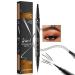 Hellokiss Liquid Eyebrow Pen Trailott Eyebrow Pen Hellokiss Liquid Eyebrow Pen 4 Tips 2-in-1 Microblading Eyebrow Pencil Waterproof Double Head Liquid Eyebrow Pencil for Natural Makeup All Day(Lig