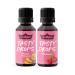 GymQueen Tasty Drops Raspberry & Peach-Passion Fruit 2x30ml Flavour Drops without calories Raspberry + Peach-Passion Fruit 30 ml (pack of 2)