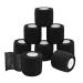 Qigui 8 Rolls Self -adhering Cohesive Bandage Label bandage Association Fixing Association Elastic bandage Paving Association for fingers hand toes and feet 5cm x 4.5m (black)