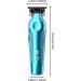 KEMEI 264 Hair Clippers for Men Professional Cordless T Blade Zero Gap Trimmer Electric Barber Trimmer Rechargeable Clippers for Men Haircut Mens Beard Trimmer with LED Display(Blue) - Buy Online on GoSupps.com