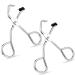 Refill Pad Eyelash Curler Makeup Tool Eyelash Curler No Pinching Mini Eyelash Curler for All Eye Shapes Women Girls Silver