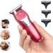 Mini Portable Electric Hair Clipper - Razors Hair Trimmer for Bald Head & Barber Haircuts - Fashion Red - Buy Online on GoSupps.com