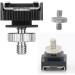 1/4 Female Thread to Hot Shoe Adapter with Bubble Level Camera Cover and Male Screw Adapter for Magic Arm, Monitor, Video Light - Buy Online on GoSupps.com