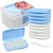 BVN braces wax orthodontic tooth wax: 10 boxes/50 stripes tooth wax for braces braces wax dental wax for braces for relieving irritation and pain blue white 10 boxes