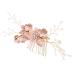 Healeved Flower Hair Comb Decorative Hair Comb for Women Hair Comb for Wedding Side Hair Comb Hair Accessories for Women Hair Comb for Women Accessories Wedding Hair Clip Wedding Hair Comb