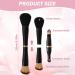 Mini 4 in 1 Makeup Brush Stackable Dual Ended Makeup Brush Mini Travel Makeup Brushes Set with Powder/Blush Brush Brush Blending Brush - Buy Online on GoSupps.com