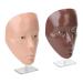 Makeup Practice Board Realistic Silicone Full Face Makeup Application Ideal for Makeup Beginners Beauty Trainers (Black) Black Pink