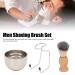 Buy 3-in-1 Shaving Kit for Men | Shaving Brush Set with Holder & Soap Dish for Home & Salon | International Shipping Available - Buy Online on GoSupps.com