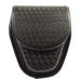 Yunshao Basketweave Handcuff Case, Molded Hidden Snap Cuff Case, Handcuff Holder Basket Weave