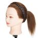 Tess Braided Hair Band - Adjustable Medium Hair Tie Dark Brown Hair Accessories for Women 2.5cm Wide Perfect for Dutt and Braids - Buy Online on GoSupps.com