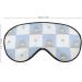 Cute Seals Checked Pattern Sleep Mask - Adjustable Blindfold for Sleeping, Travel, and Napping - Men and Women - Buy Online on GoSupps.com