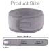 Soft Spa Facial Headband Set | Adjustable Face Wash Wraps | Terry Cloth Stretch | Ideal for Washing, Shower, Makeup, Yoga | 2 Pcs - Grey - Buy Online on GoSupps.com