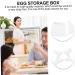 GLEAVI 3pcs Egg Storage Box Mustard Shelf Space Saving Egg Storage Refrigerator Egg Tray Household Egg Box Assorted Colorx3pcs 17.5x8.5x2cmx3pcs - Buy Online on GoSupps.com