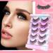 5 Pairs Natural False Eye Lashes 3D Multi-Layer Fake Eyelashes Extension Dense and Fluffy False Eyelash Cluster Naturally Curled False Eyelashes for Women Eye Makeup Type 4 - Buy Online on GoSupps.com