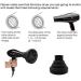 Portable Travel Hair Diffuser & Airflow Concentrator - Black, Ideal for Curly or Wavy Hair Styling - Buy Online on GoSupps.com